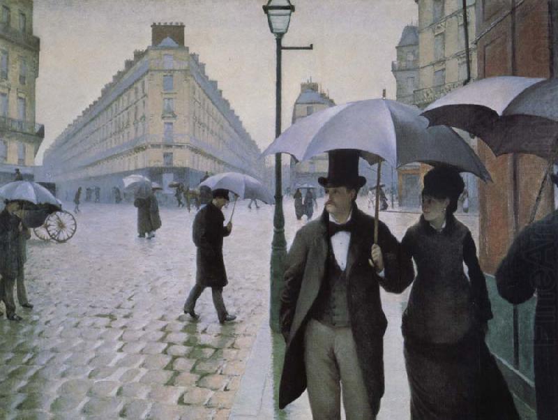 Gustave Caillebotte Rainy day in Paris china oil painting image